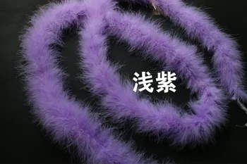 

Asia Ra Brand 5 pc light purple marabou turkey feather boa 2meter/pc DIY father boas strips for cloth accessory