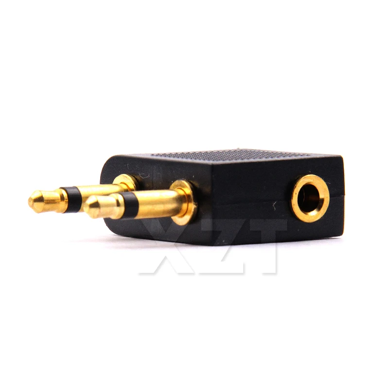 2pcslot35mmStereoAirlineAirplaneEarphoneHeadphoneHeadsetJack