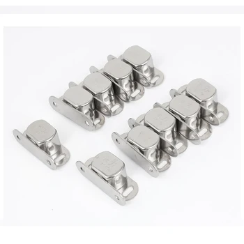 

THGS 10 pcs Silver Metal Single magnet lock for cabinet door cabinet