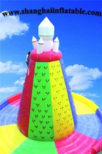 2016 Factory direct inflatable trampoline, inflatable obstacles, entertainment, water slides, rock climbing