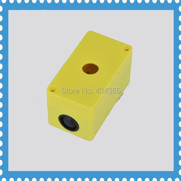 Пластиковый 1 отверстие кнопочный переключатель управления станция Коробка