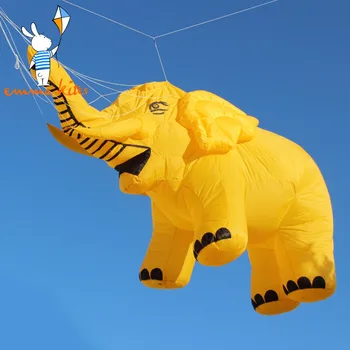 

4.6M Large Show Kite Inflatable Elephant Line Laundry For Outdoor Activity