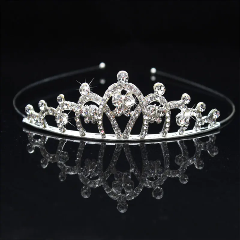Свадебная кристальная тиара, повязка на голову, вечерние, принцесса, выпускной, корона, дети, девочка, повязка на голову, аксессуары для волос GDD99