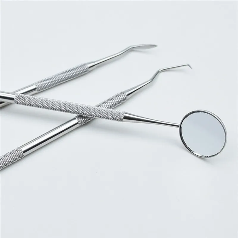 Stainless Steel Dental Examination Kit Hygiene Pick Tooth Mouth Mirror