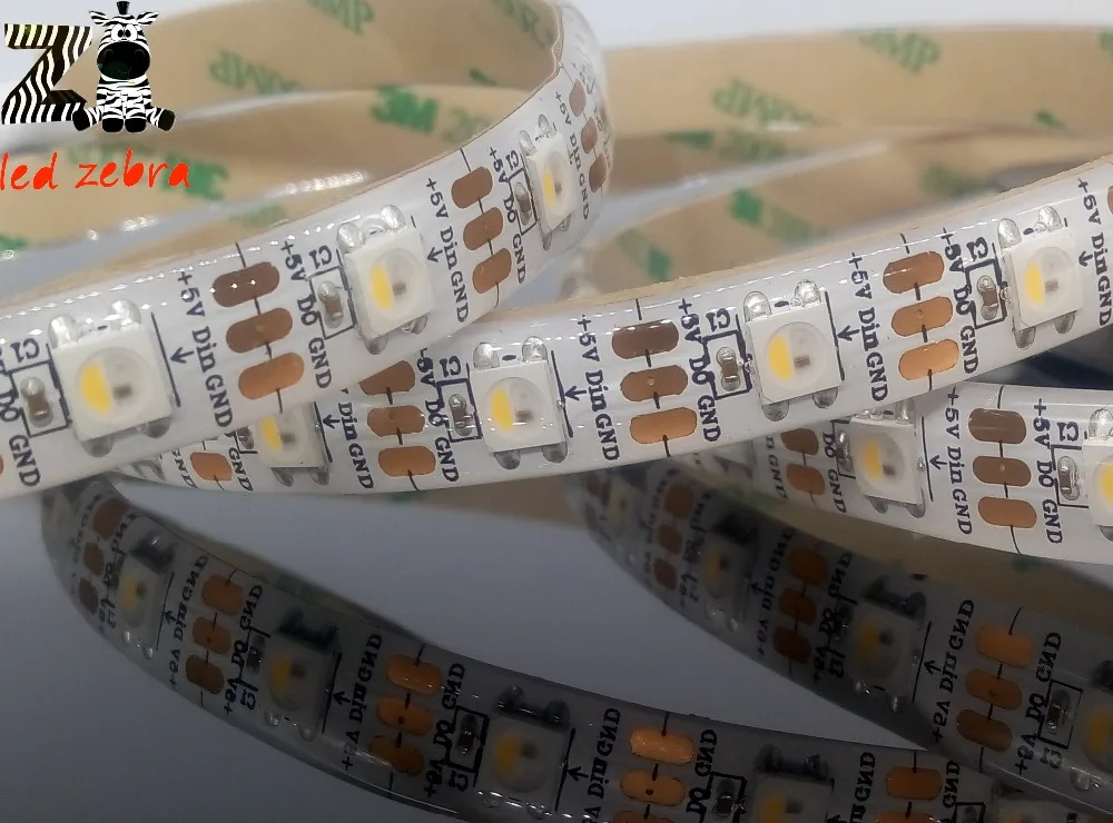 1 м 4 5 SK6812 (аналогично WS2812B WS2812) Светодиодные полосы RGBW rgbww белый/черный Pcb