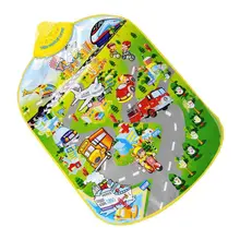 ABWE Лучшая YiQu 1 зеленый+ цвет ECC+ ABS+ печатная схема мультфильм городской парк дорожного движения детская многофункциональная музыка blan