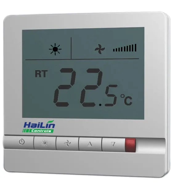 

Free Shipping Hailin central air conditioning thermostat large LCD digital display HL108DB2 for 2 pipe fan coil unit