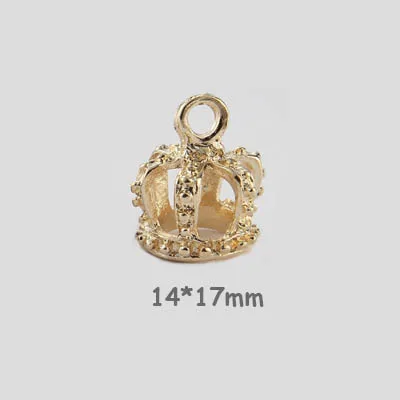 10 шт золотые браслеты с короной Подвески Красивое Ожерелье Подвески для DIY для изготовления украшений вручную Заколка-повязка на голову металлические фурнитура - Цвет: 3