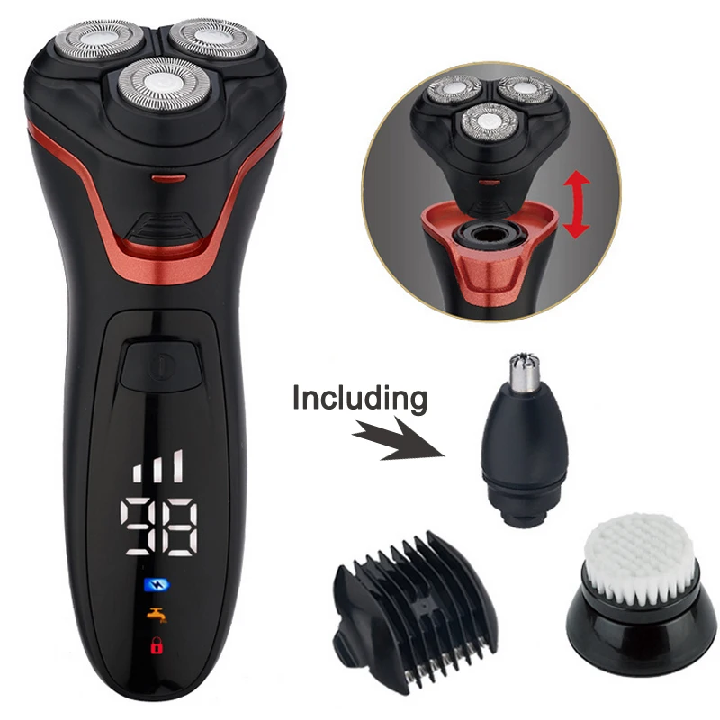 

Four-in-one Multi-energy Three men shaver machine Multi-function shaver for men mens grooming beard trimmer