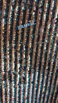 

pretty sequins embroidered lace fabric DiuDiu-72203 sequins lace fabric for Evening Dress