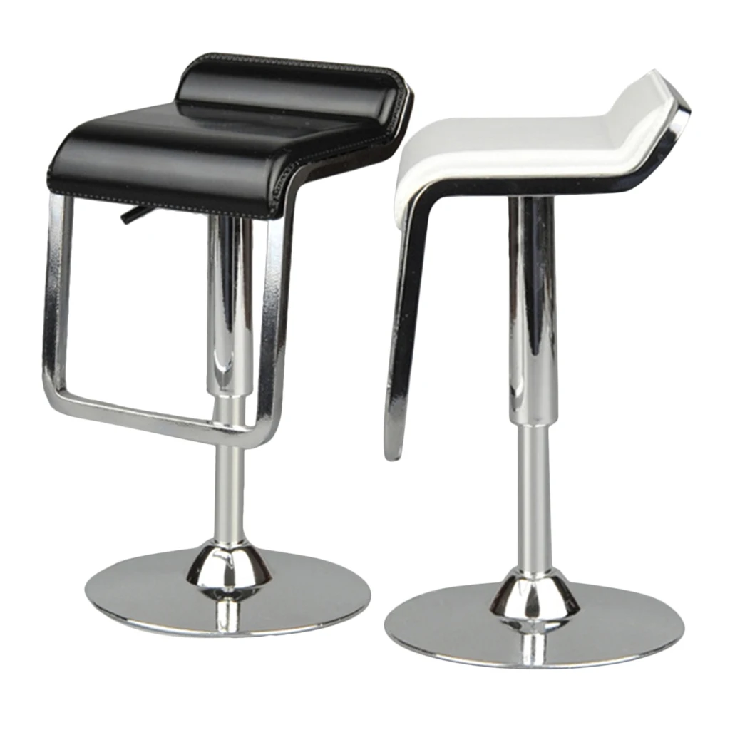

2Pcs 1/6 Square Swivel Chair Pub Bar Stool Furniture Toy for 12 INCH Hot Toys/Sideshow/Phicen Action Figure Dolls Accessories