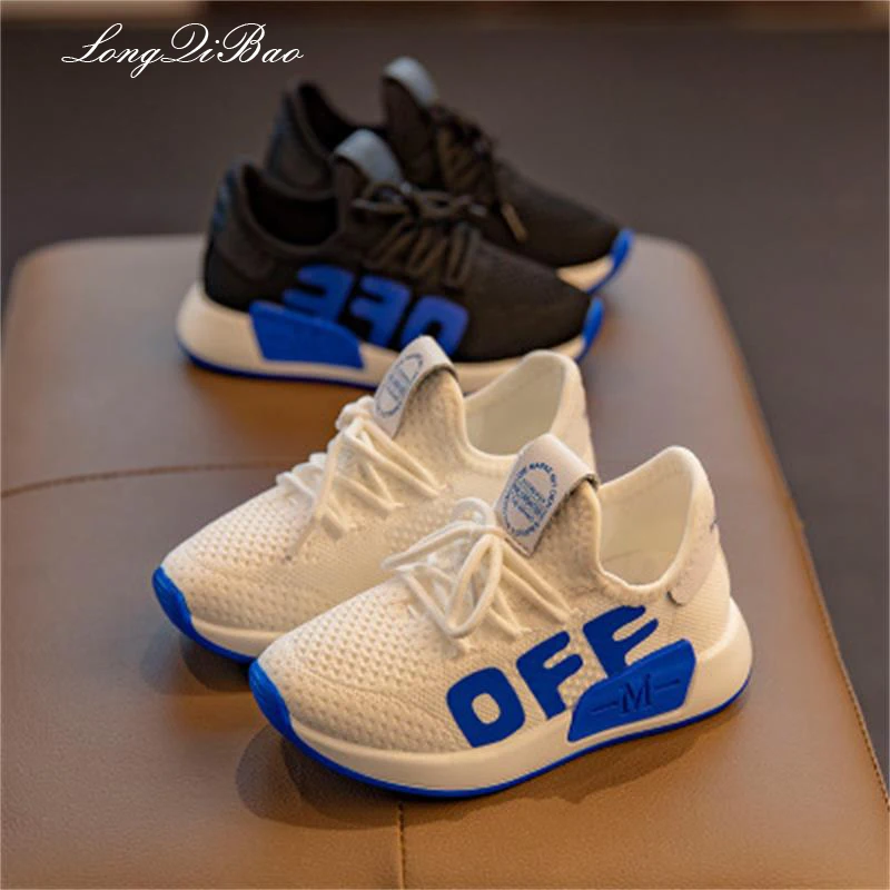 

Children's sports 2018 autumn new children's shoes boys and girls lightweight breathable flying woven casual running shoes