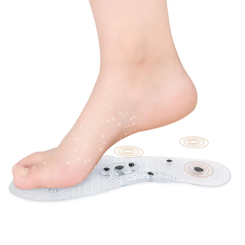 1 Pair Foot Massager Magnetic Therapy Thener Foot Massage Pads Clean Health Slimming Pain Acupuncture Insoles Shoe Mat Foot Care