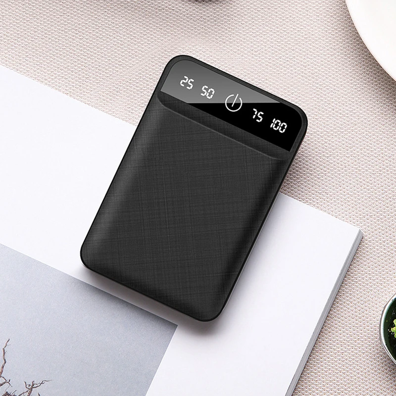 10000mAh Dual USB Mini Power Bank Portable Charger 10000 mAh 18650 Bateries Pack For Xiaomi bateria externa Powerbank Pover bank