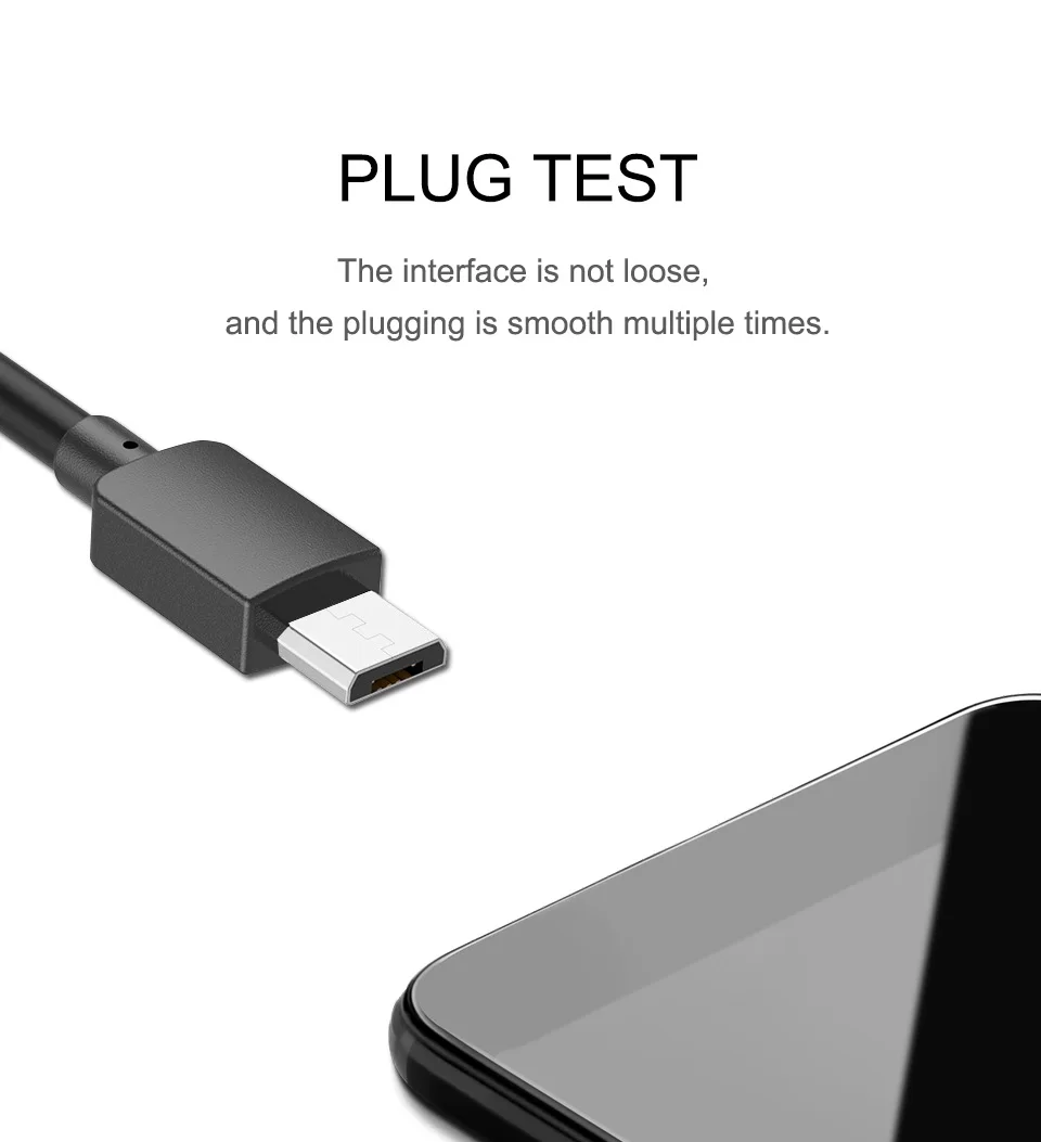 5V2A Micro iOS usb Cable 1m 2m 3m Fast Charging Cables Mobile Phone Android Charger Cord Data Wire Blavk and White (7)