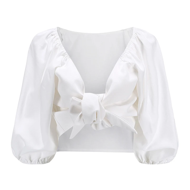 SheMujerSky, сексуальная летняя блузка, Женские топы с открытыми плечами, белая рубашка с длинным рукавом, Короткие блузки,, moda mujer