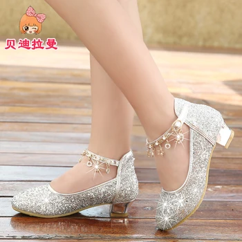 

Mary Jane Shoes Girls and The Han Edition Shoes Ladle Little Girl with High Performance girls leather shoes
