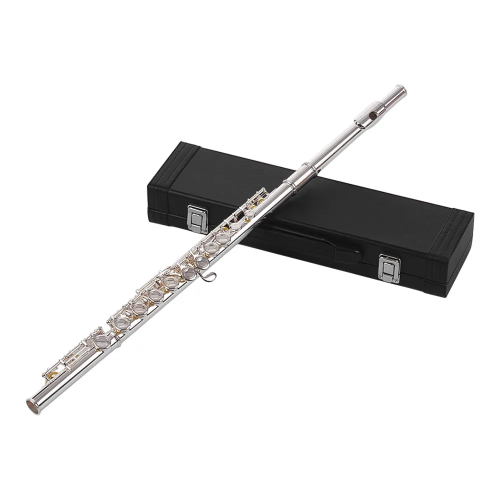 Muslady 16 закрытых отверстий Флейта с отверстиями C Key Concert Flutes cupronicel посеребренный ткань для чистки перчатки для рыбалки отвертка