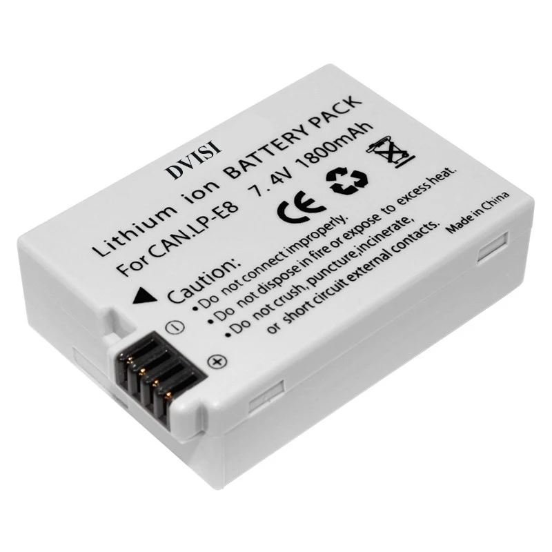 Аккумулятор LPE8 для фотоаппарата с двойным USB зарядным устройством 4 шт Canon EOS 550D 600D