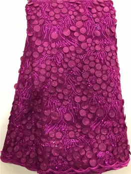 

New african Beads lace fabric Pink Green Blue guipure lace fabric Wine Red White 2018 latest african french lace fabric