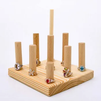 

Log Ring Frame Jewelry Disply Shelf Hand String Receive Frame Ring Props Storage Plate