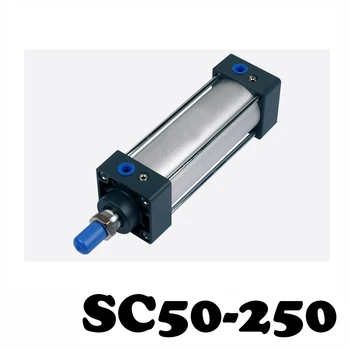 

SC50-250 pneumatic components 50mm Bore 250mm Stroke Rod aluminum alloy standard cylinder SC50X250