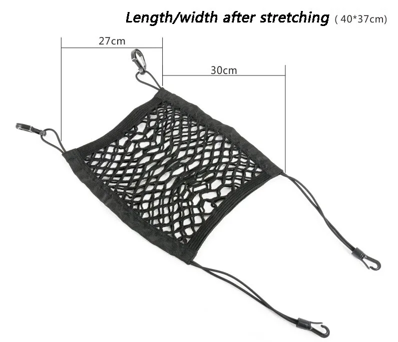 Автомобильный Органайзер 30*25 см, эластичная сетчатая Сетчатая Сумка на спинку сиденья для хранения между сумками, держатель для багажа, карман для автомобильного стайлинга автомобиля