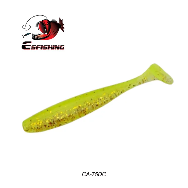 KESFISHING ES Easy Shiner 50 76 100 125 150 180 mm Soft Silicone Bait For all Fish Pesca Artificial Fishing Lure Free shinpping CA75DC