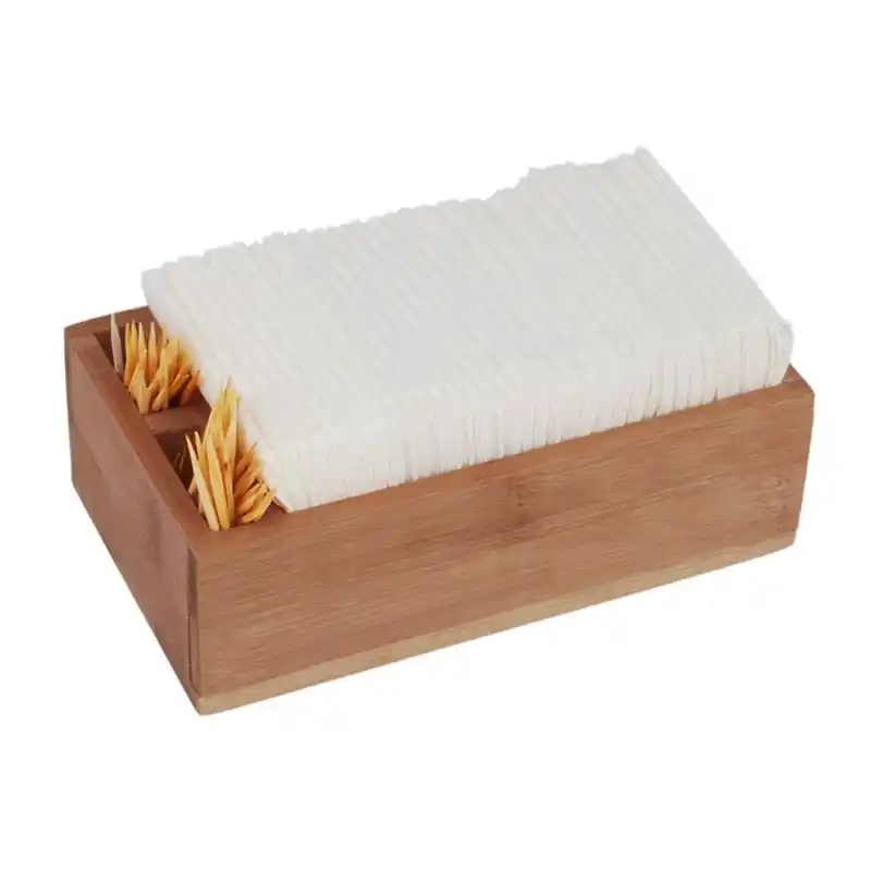 Bamboo Tissue Paper Storage Box Kleenex Napkin Container Home Holder Decor