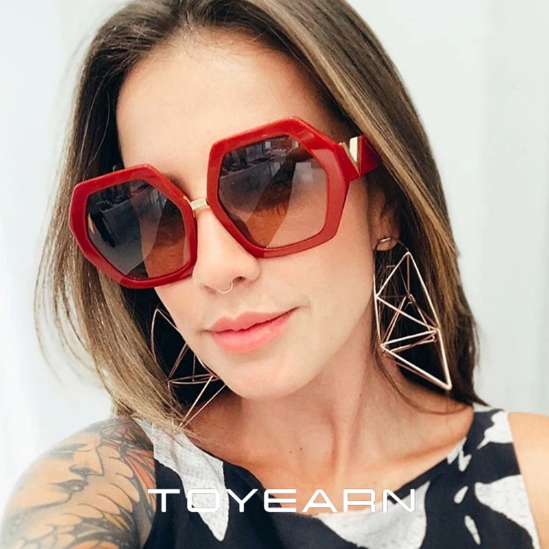 

2019 New Fashion High Quality Luxury Lady Rectangle Sunglasses Women Vintage Oversized Frame Metal Square Sun Glasses Female