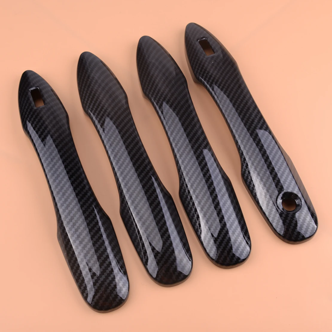 

DWCX 4Pcs/Set Carbon Fiber Car Handle Cover Trim Fit For Toyota Corolla Hatchback Auris 2019