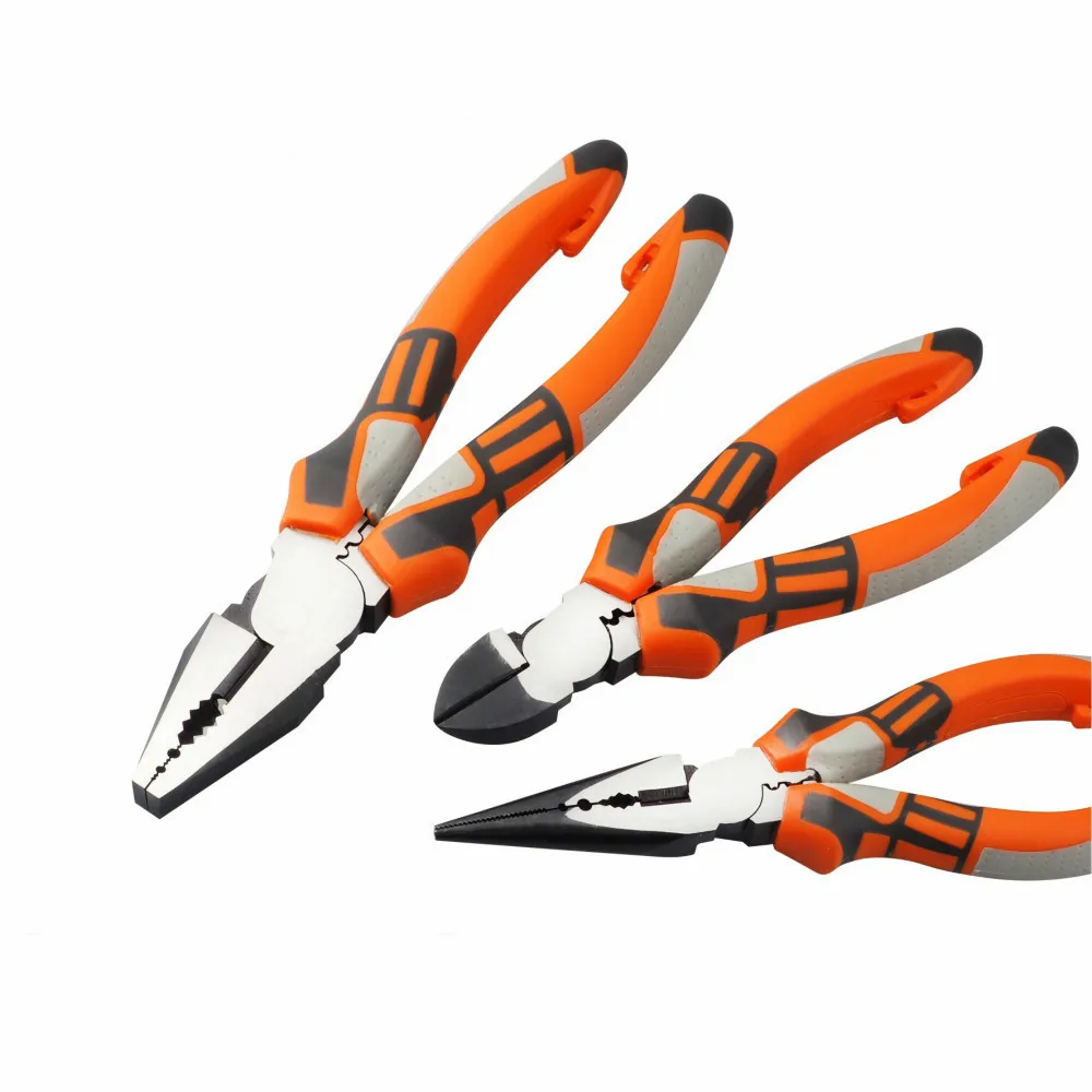 

6/8 Inch Professional Tools Multifunctional Wire Pliers Set Stripper Crimper Cutter needle nose Nipper Electric Power Tools
