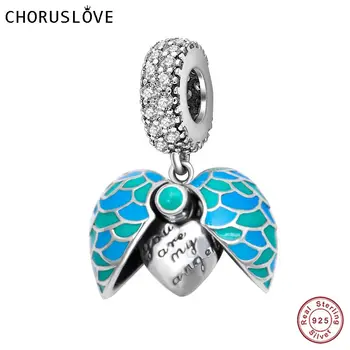 

Choruslove 925 Sterling Silver You are My Angel Pendant Charms fits Pandora Bracelets for Valentine's Day Gift SS3689