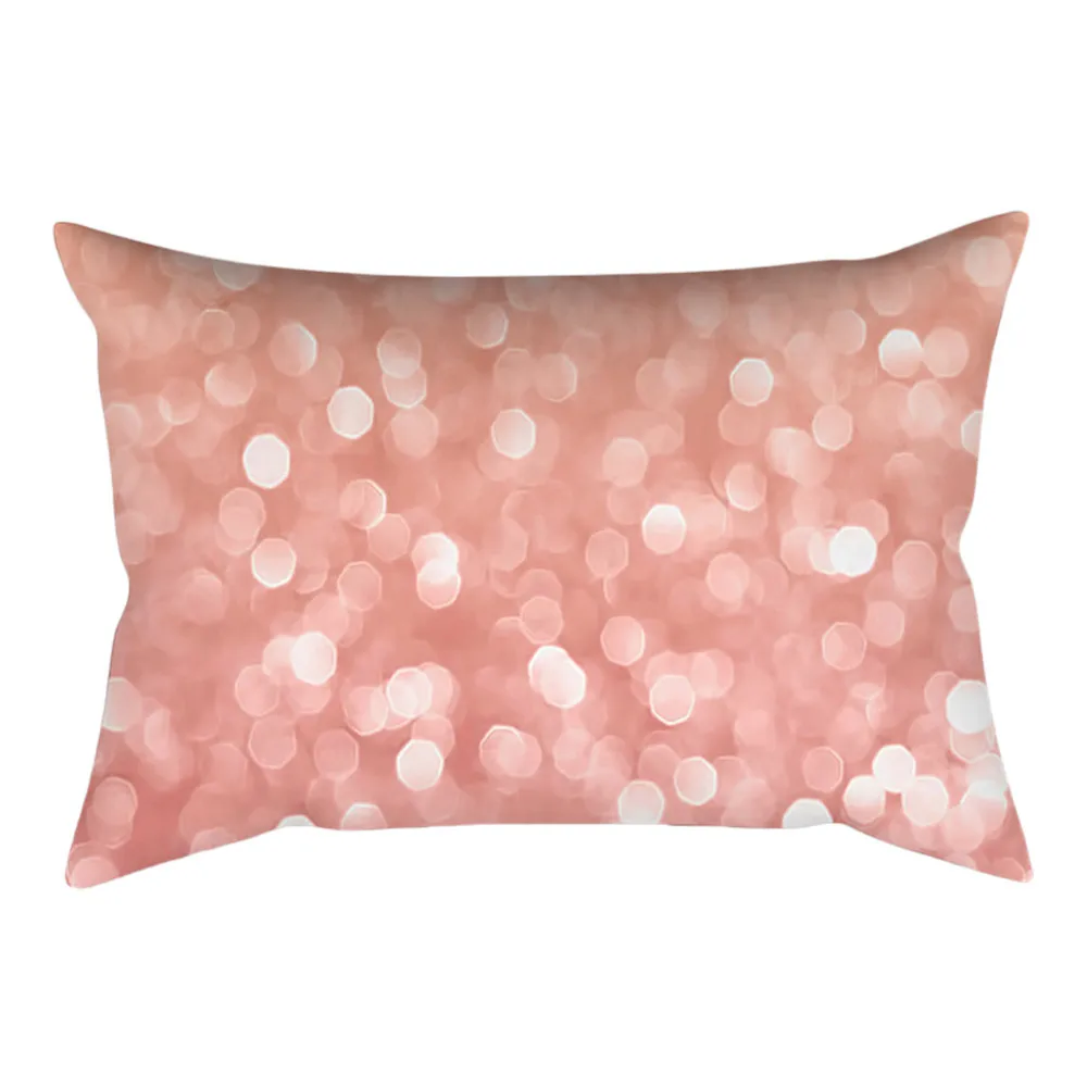 

New year wedding party gift 9 patterns pretty Rose Gold Pink Square Pillow case Home ornaments 30cm X 50cm Noel 2018