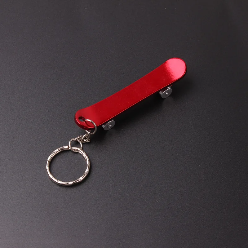 

2019 Aluminum bottle opener keychain Bar Beer Bottle Opener metal Skateboard shape keychain bottle opener 7.5*1.3*0.7*0.3cm