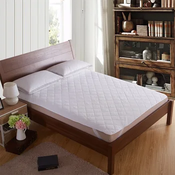 

Mattress Cover & Grippers Cotton Quilted Mattress Toppers white for hotel 200cmx200cm-200gsm