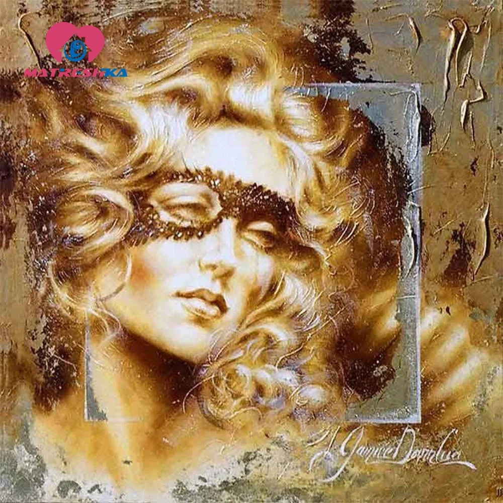 

hobbies and crafts diamond painting lady diamond embroidery patterns paintings from crystals decoration pictures rhinestones