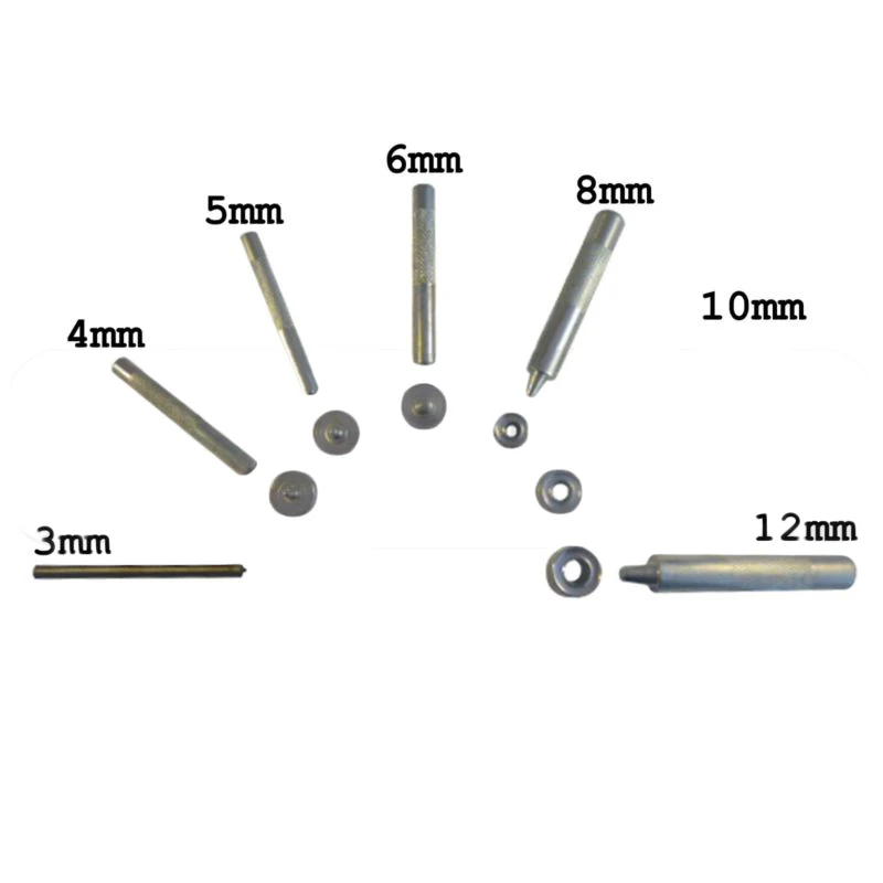 

High Quality Eyelet Setter Tool & Anvil Punch Tool Eyelets with Washer Leather Craft 3.5~20mm