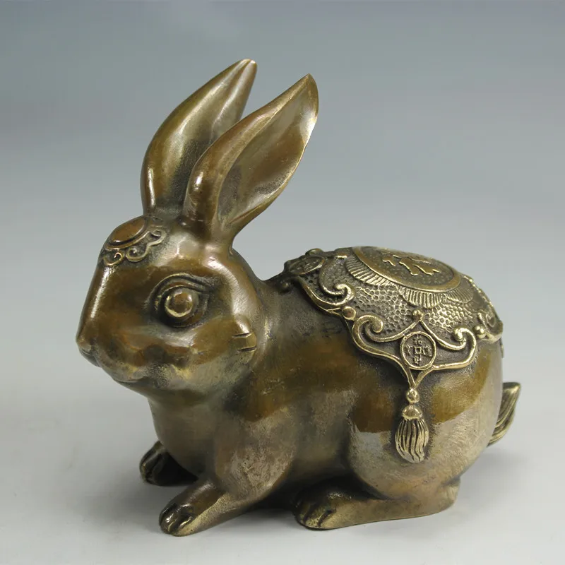 

twelve zodiac rabbit Home Furnishing Decor furnishings feng shui ornaments modern antique crafts copper