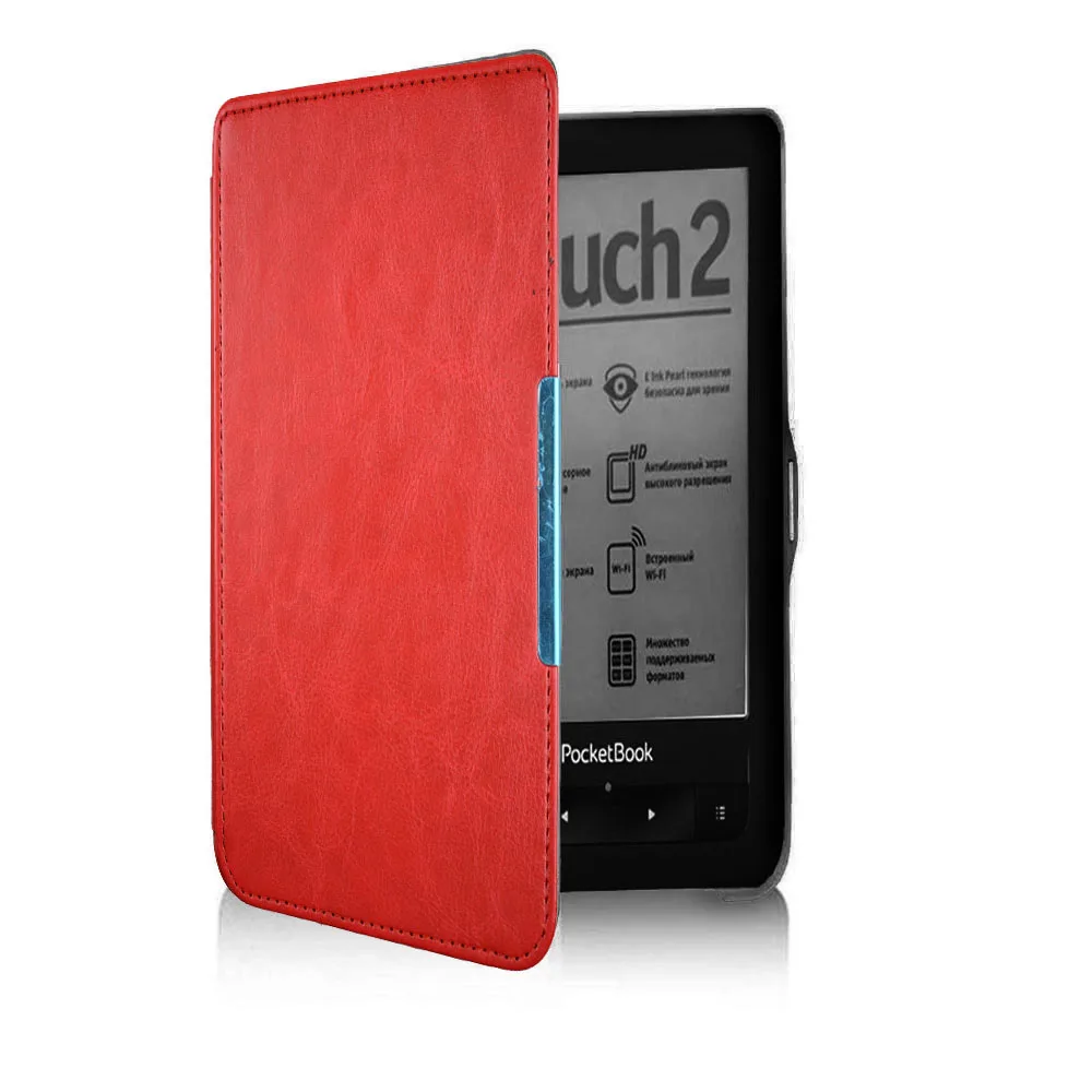 Capa de Couro pu Avançada Capa com Flip Magnético para Pocketbook 622 623 e Touch pb 622 623 - Imagem 3