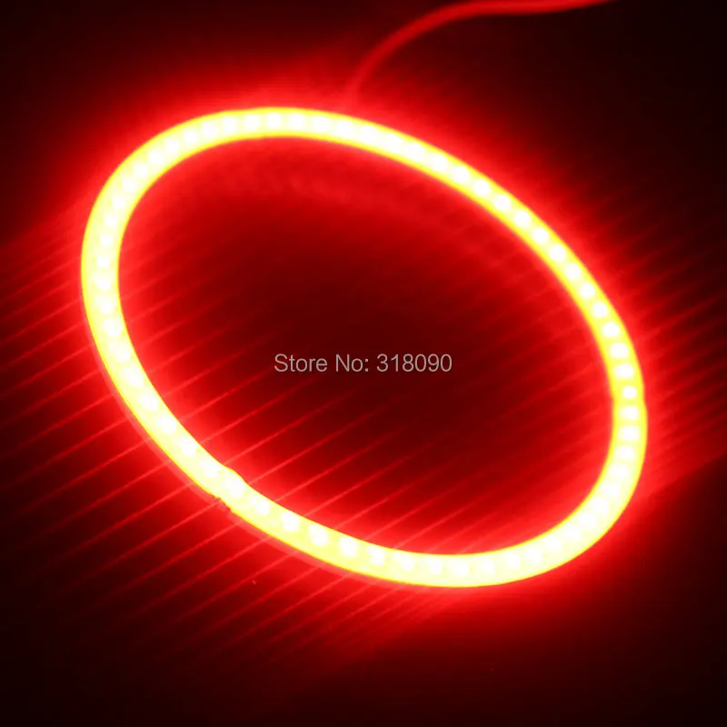 2 шт. (1 пара) Авто Halo кольца COB 80 мм Angel Eye 12 В 24 фара 63 SMD Автомобильные глаза ангела