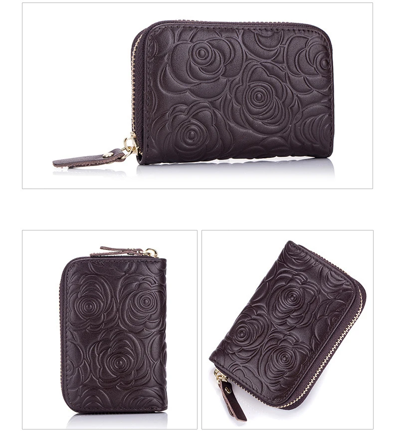 Women genuine leather card holder 13