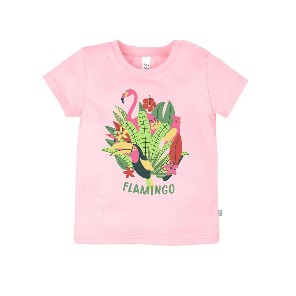 Футболка BOSSA NOVA для девочек 'Фламинго'