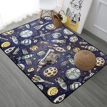 40x60/50x80/60x90 см большой ковер с космическим кораблем, коврик для гостиной, спальни, коврик для детской комнаты, прикроватный коврик