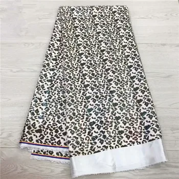 

Latest smooth satin material popular party African silk satin lace fabric with sequins for dress JSZ1(yards/lot)