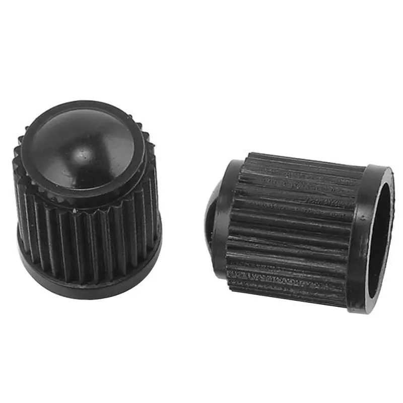 100pcs/lot Plastic Car Bike Motorcycle Truck Wheel Tire Valve Stem Cap Dust Cover Black Air Nozzle Caps