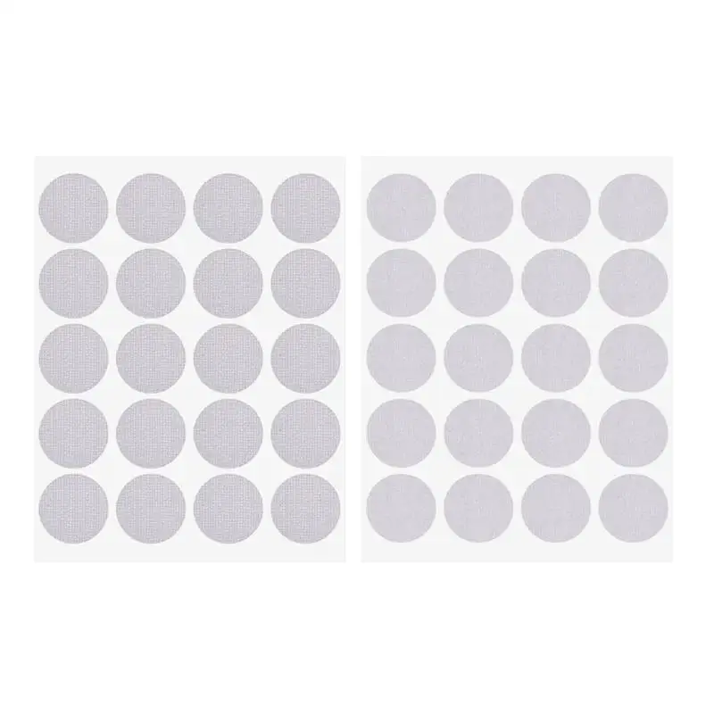 100 пар наклейки "точки" на застежке-липучке Двусторонняя сильная самоклеящаяся поверхность нейлоновая лента кнопки 10/15/20/25 мм Швейные Инструменты, нержавеющая сталь - Цвет: 10mm White