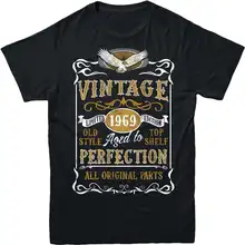 

Design A Shirt Short Crew Neck Simple Round Neck Casual Short Sleeved Made In 1969 Vintage Best Friend Mens Shirts