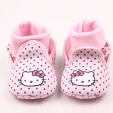 Обувь для маленьких девочек; носки-ходунки для мальчиков; мягкая подошва; детская обувь для малышей; Мультяшные сапоги для новорожденных; милый ребенок; Возраст 0-18 месяцев