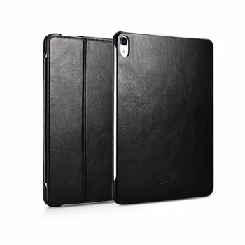 

Icarer For iPad Air 10.9 2020 Vintage Genuine Leather Folio Case For iPad Pro 11" 2018 Retro Cowhide Leather Flip Cover